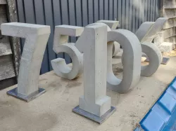Concrete numbers (molds for casting) 0-8