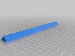customisable - Bookbinding awl insert - 20mm spacing default - openscad