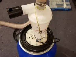 Cyclone dust aspiration for vaccuum cleaner
