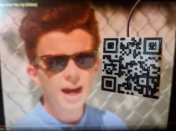 Discrete Rick Roll QR Code