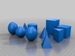 educational set of 10 geometric models.