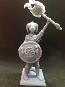 Falcore the White Dragonborn Fighter