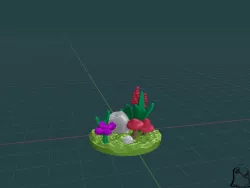 Forest Plants - Flowers, Mushrooms, and Rocks
