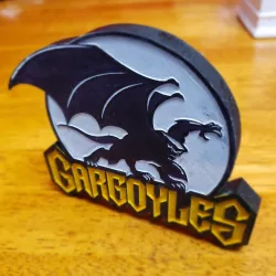 Gargoyles logo stand