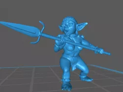 Goblin Girl w spear