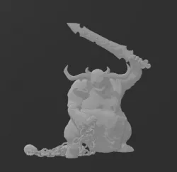 Great Unclean One - nurgle daemon - classic pose - scale to size