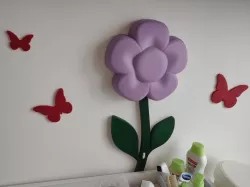 IKEA UPPLYST wall lamp - flower stalk with leaves