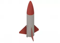 Micro Rocket - High Power - printable in one Piece