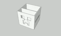 Minecraft creeper pen pot