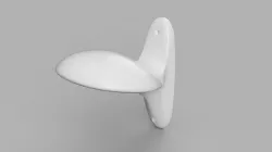 Motorcycle helmet wall hook