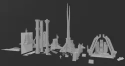 necron terrain mesh dump