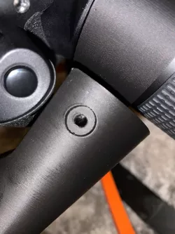 Open astro tracker lens mount: fixed center of gravity being too close to camera body