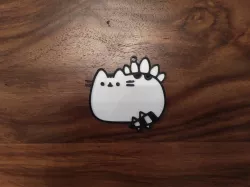 Pusheen (dinosaur) Keychain
