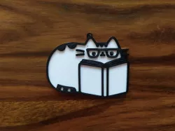 Pusheen (learn) Keychain