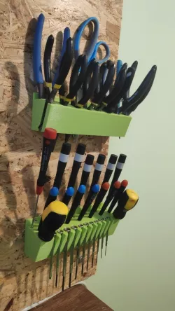 Screwdriver and tong holders