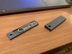 Sim and tool holder for keychain