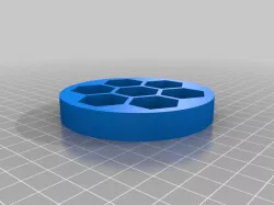 Simple Dice Case - hexagonal slots