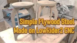 Simple plywood stool