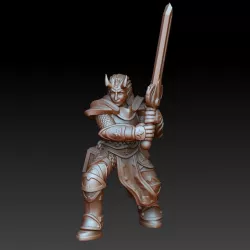 Tiefling paladin 2h sword