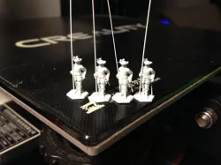 30 Years War Pikemen for 1/120 scale games ( 15mm tall )