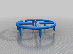 7.5" DIA IRRIGATION DRIP RING - W/ STANDOFFS FOR SELF WATERING PLANTS