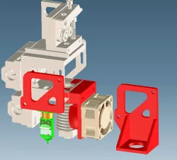 Anet A8 Direct Feed E3D - BLTOUCH and 40mm Fan Holder