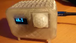 Case for ESP32, PIR HC-SR501, 0,96 I2C Display and 2 more sensors