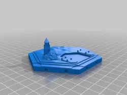 Catan 3D double harbour