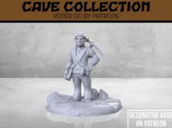 Cave Gnome Miner - Version 1 - Tabletop Miniature