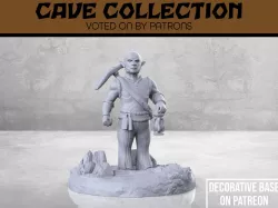 Cave Gnome Miner - Version 2 - Tabletop Miniature