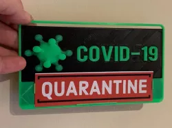 Coronavirus Covid-19 Custom Message Display Board