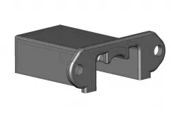 Ender 3 Pro Cable Channel Protective Cover with zip tie mount (control box cables channel cover)