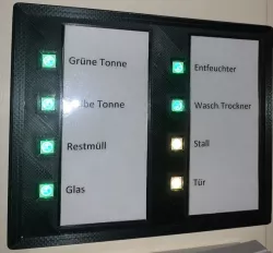 Fhem  display with ESP 8266 (EspEasy, WS2812 LED)