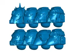 First Born Helmets (set of 8) Refrigerator / Whiteboard Magnets