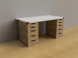 IKEA ALEX table top mount (LINNMON)