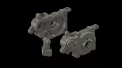 Kyosho Ultima ST Type-R/Evolution GP custom gearbox covers for RB5 ball/gear diff and stock gears