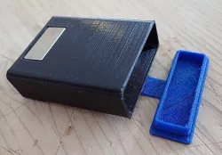 Magnetic container geocaching. Matchbox size.