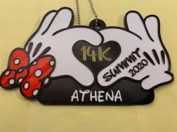 Minnie Mouse Keychain Heart Hands