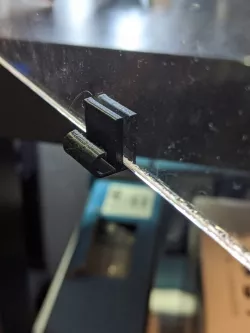 Plexiglass Cable Clip