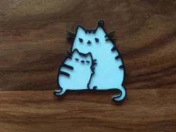 Pusheen (mommy) Keychain