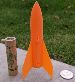 Sky Bullet tiny rocket for C motors