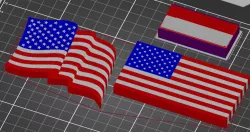 USA Flag Fridge Magnet