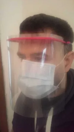 Visiera protettiva, Safety Face Shield, Visor mask ,Visera para proteger la cara