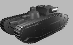1-200 FCM-22 SEMI FICTIONAL FRENCH TANK