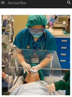 Aerosol Protective device during intubation