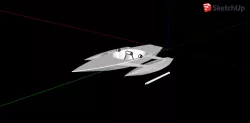 Amphibious Drone Boat Model