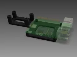 Anycubic I3 Mega Raspberry Pi holder