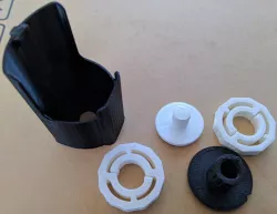 Asthma inhaler cover with manual counter