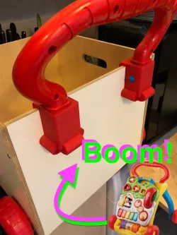 Box Wheeler - repurpose VTech Baby Walker