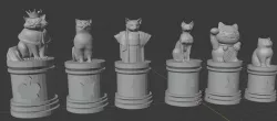Cat Chess Set